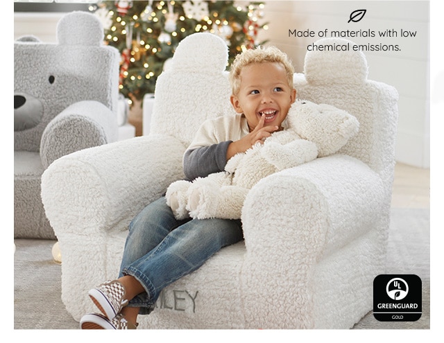 IVORY PEANUT BEAR ANYWHERE CHAIRS