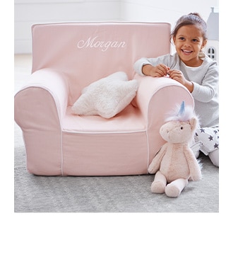 BLUSH WHITE PIPING ANYWHERE CHAIR