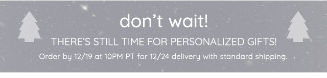 DON'T WAIT - ORDER TODAY FOR CHRISTMAS DELIVERY!