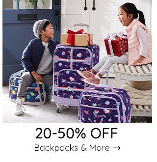 20-50% OFF BACKPACKS & MORE