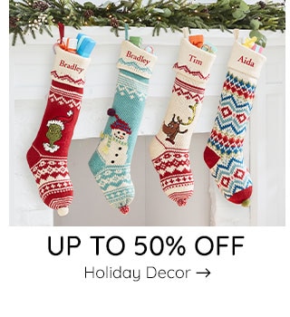 UP TO 50% OFF HOLIDAY DECOR