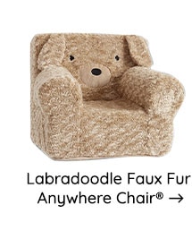 LABRADOODLE FAUX FUR ANYWHERE CHAIR