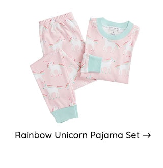 RAINBOW UNICORN PAJAMA SET