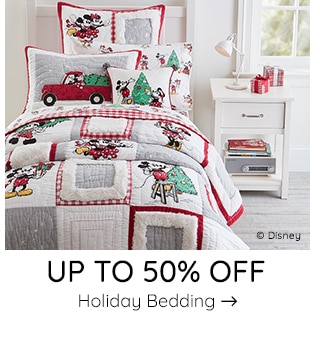 UP TO 50% OFF HOLIDAY BEDDING