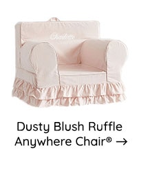 DUSTY BLUSH RUFFLE ANYWHERE CHAIR