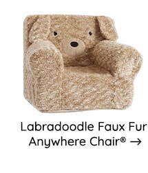 LABRADOODLE FAUX FUR ANYWHERE CHAIR