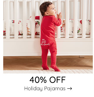 40% OFF HOLIDAY PAJAMAS