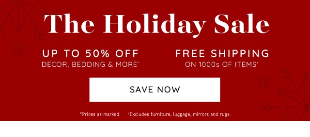 THE HOLIDAY SALE
