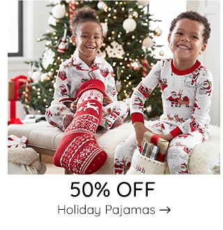 50% OFF HOLIDAY PAJAMAS