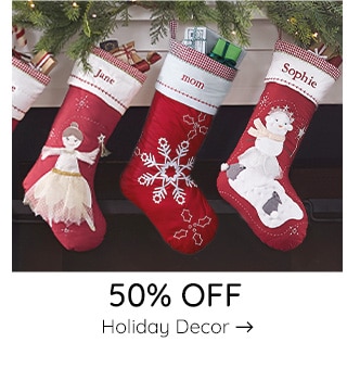 50% OFF HOLIDAY DECOR