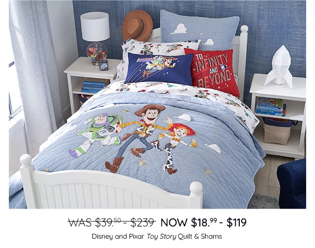 DISNEY AND PIXAR TOY STORY QUILT & SHAMS