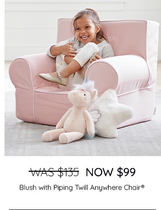 BLUSH WITH PIPING TWILL ANYWHERE CHAIR