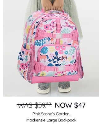 PINK SASHA'S GARDEN, MACKENZIE LARGE BACKPACK
