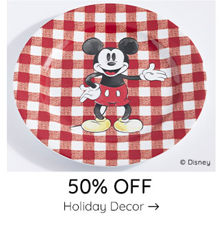 50% OFF HOLIDAY DECOR