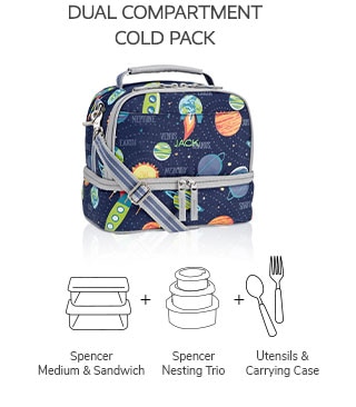 SHOP DUAL COMPARTMENT COLD PACK LUNCH BOX