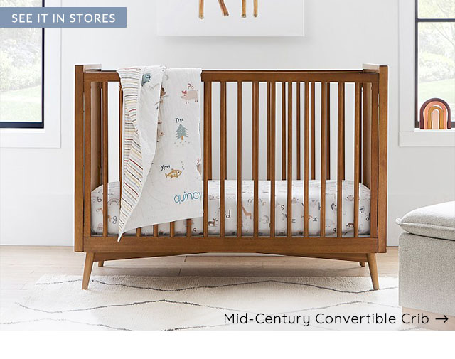 MID-CENTURY CONVERTIBLE CRIB