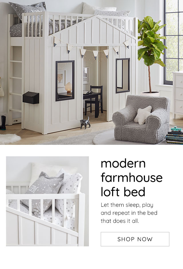 MODERN FARMHOUSE LOFT BED