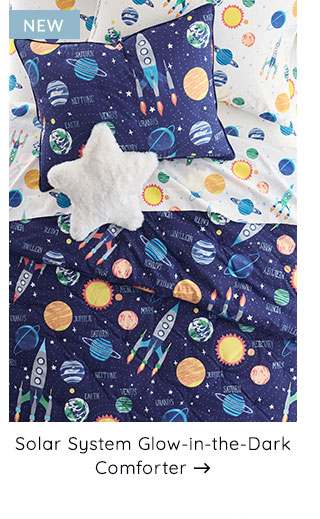 SOLAR SYSTEM GLOW-IN-THE-DARK COMFORTER