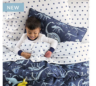 DINO BONES GLOW-IN-THE-DARK COMFORTER