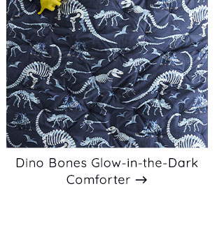 DINO BONES GLOW-IN-THE-DARK COMFORTER