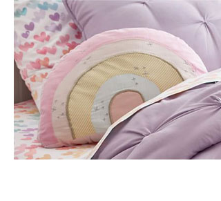 RETRO RAINBOW SHAPED PILLOW