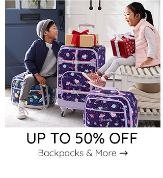 UP TO 50% OFF BACKPACKS & MORE