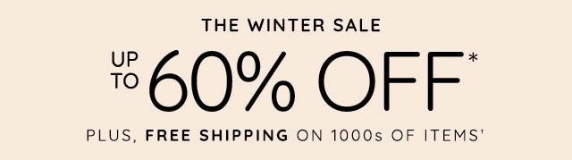 THE WINTER SALE - UP TO 60% OFF