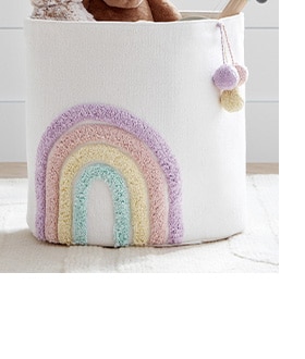 EMBROIDERED RAINBOW STORAGE