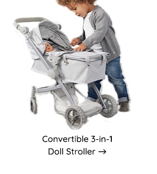 CONVERTIBLE 3-IN-1 DOLL STROLLER