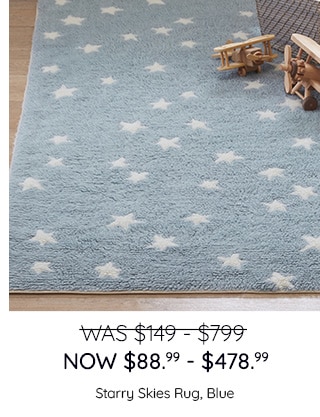 WAS $149-$799, NOW $88.99-$478.99 - SHOP STARRY SKIES RUG, BLUE