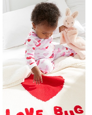 LOVE BUG HEIRLOOM BABY BLANKET
