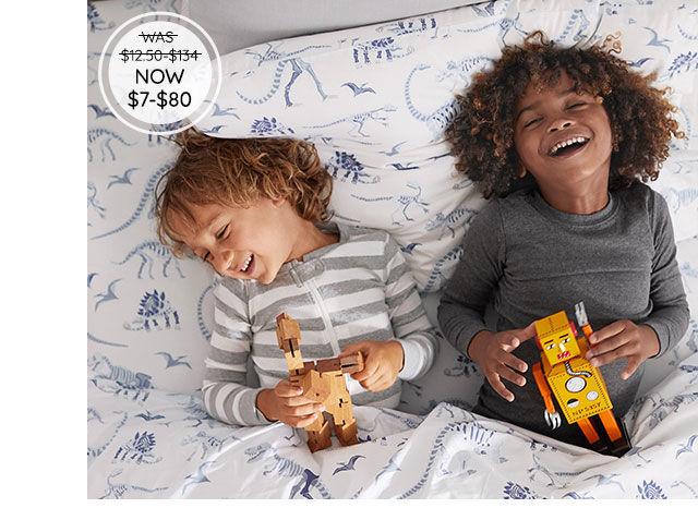 ORGANIC DINO BONES BLOW-IN-THE-DARK SHEET SET