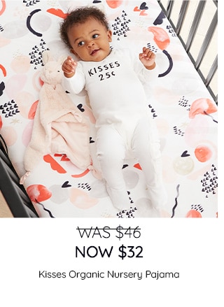 WAS $46, NOW $32 - SHOP KISSES ORGANIC NURSERY PAJAMA