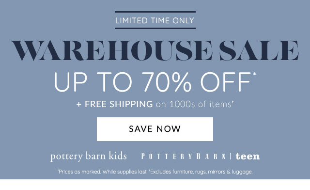 WAREHOUSE SALE - UP TO 70% OFF + FREE SHIPPING ON 1000S OF ITEMS