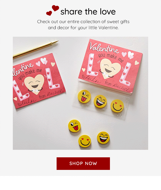 SHARE THE LOVE - SHOP VALENTINE'S DAY
