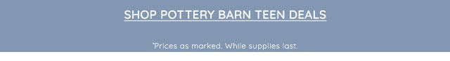 SHOP POTTERY BARN TEEN DEALS