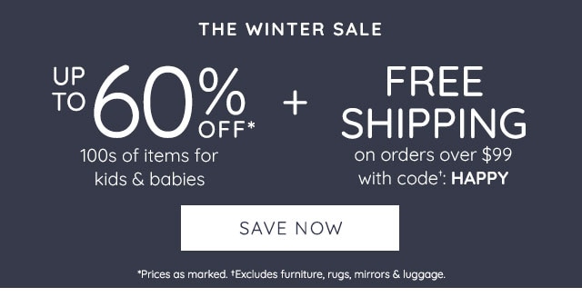 THE WINTER SALE + FREE SHIPPING ON ORDERS OVER $99