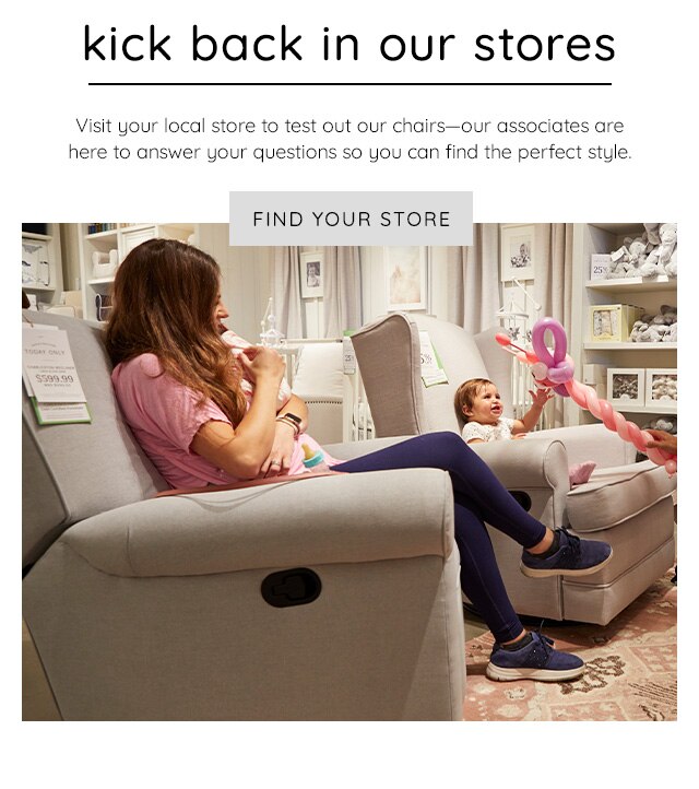 KICK BACK IN OUR STORES