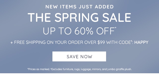 THE SPRING SALE + FREE SHIPPING