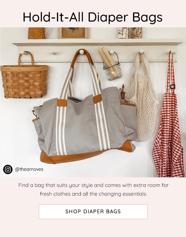 SHOP DIAPER BAGS