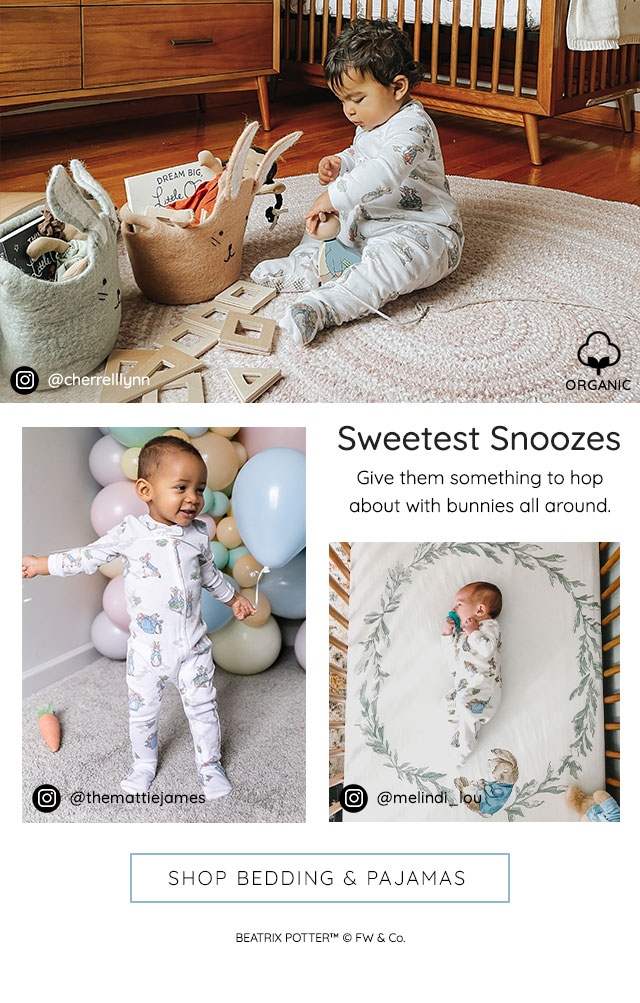 SWEETEST SNOOZES - SHOP BEDDING & PAJAMAS