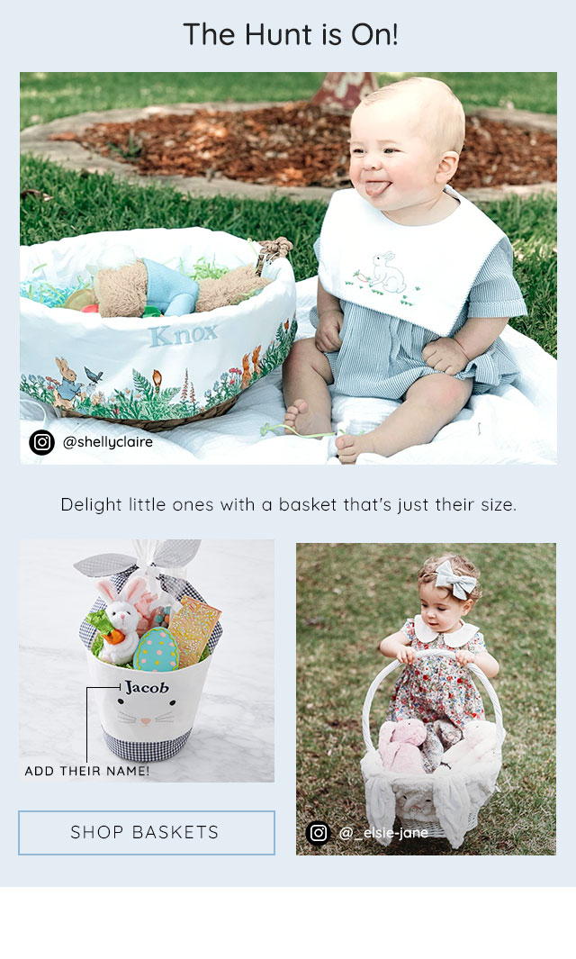 THE HUNT IS ON - SHOP BASKETS