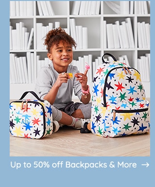 UP TO 50% OFF BACKPACKS & MORE