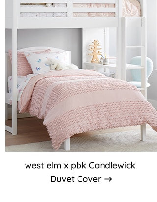 WEST ELM X PBK CANDLEWICK DUVET COVER