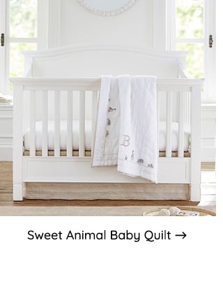 SWEET ANIMAL BABY QUILT