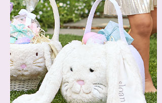 LONG EAR BUNNY EASTER TREAT BUCKET