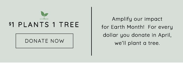 $1 PLANTS 1 TREE - DONATE NOW