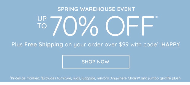 SPRING WAREHOUSE EVENT