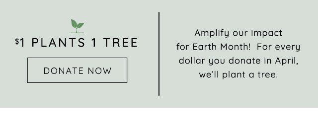 $1 PLANTS 1 TREE - DONATE NOW