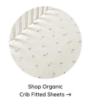 SHOP ORGANIC CRIB FITTED SHEETS